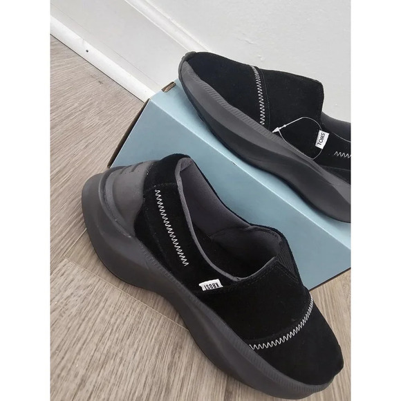 Toms Krost Alpargata Gamma Black Slip On Collab Comfort Support Suede Shoes 6.5 - Picture 4 of 9